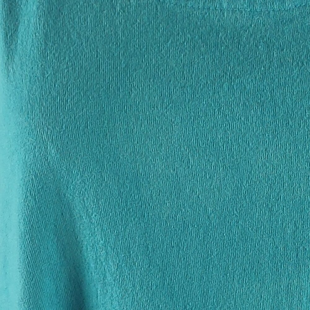 Michael Leu Art to Wear 100% Cotton Turquoise Sleeveless Tank Maxi Dress Size M - Picture 11 of 11